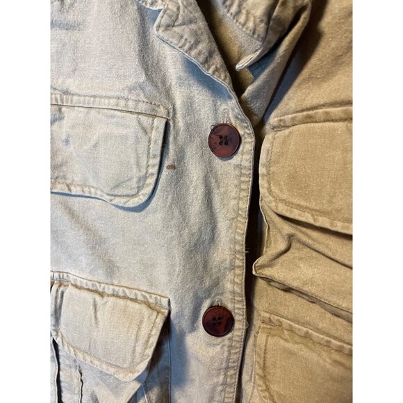 Vintage Trail Designs Tan Fishing Vest with  Lots of Pockets Sz L - Picture 4 of 10